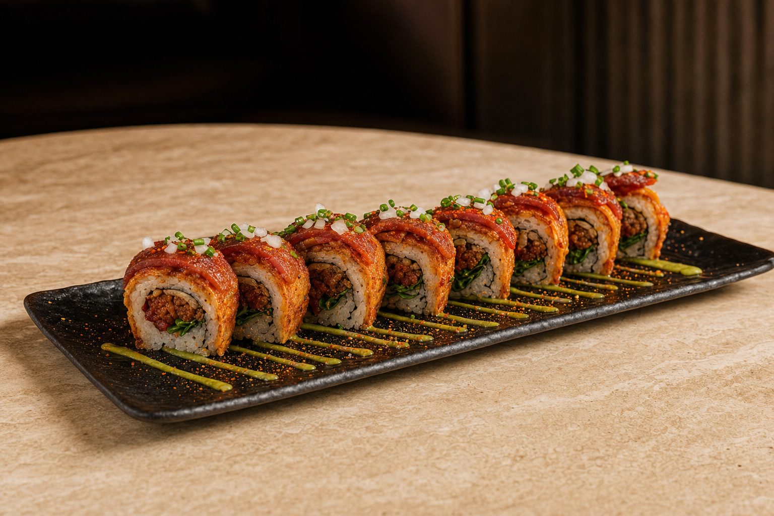Nikkori Sushi Roma Norte: el Trompo Roll de Durango 187 que la noche de amigos en la Roma no puede ignorar